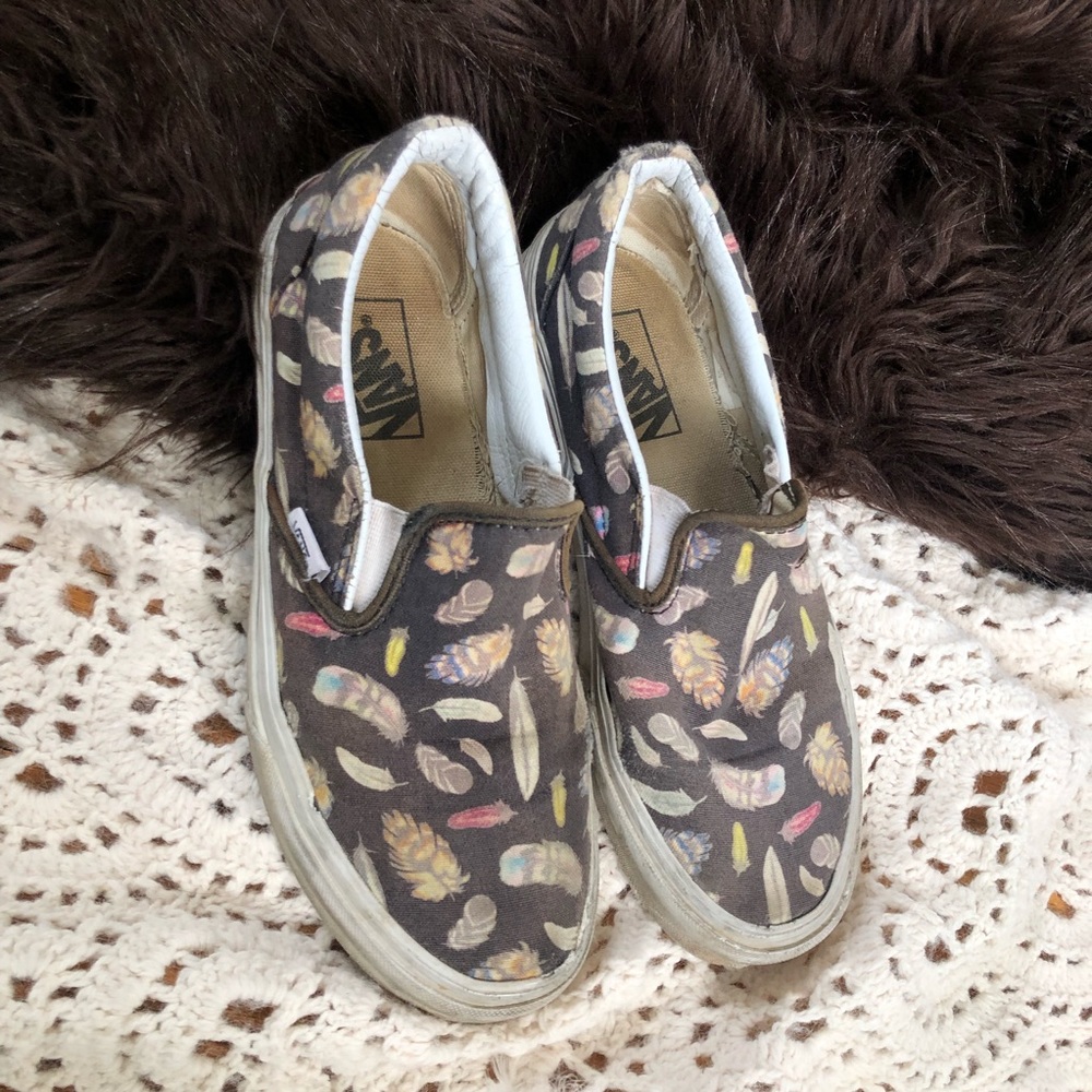 Black Feather Vans